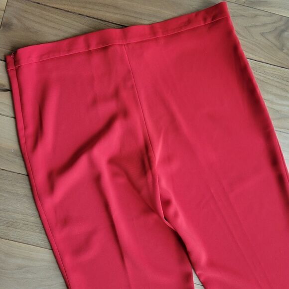 New ECLA Red Wide Leg Pants size 14 XL - Picture 7 of 9